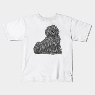 Dog - Puli - Gray Kids T-Shirt